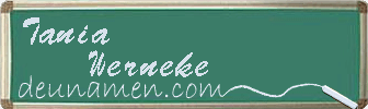 Tania Werneke Visitenkarte